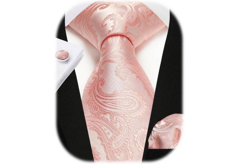 LuxusKollektion Krawatte Krawatte Herren Seide Hochzeit Taschentuch A2 Rosa Paisley LuxusKollektion Krawatte Krawatte Herren Seide Hochzeit Taschentuch A2 Rosa Paisley von LuxusKollektion