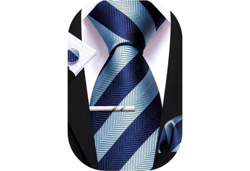 LuxusKollektion Krawatte Krawatte Herren Set Hochzeit Manschettenknopf Taschentuch Hellblau LuxusKollektion Krawatte Krawatte Herren Set Hochzeit Manschettenknopf Taschentuch Hellblau von LuxusKollektion