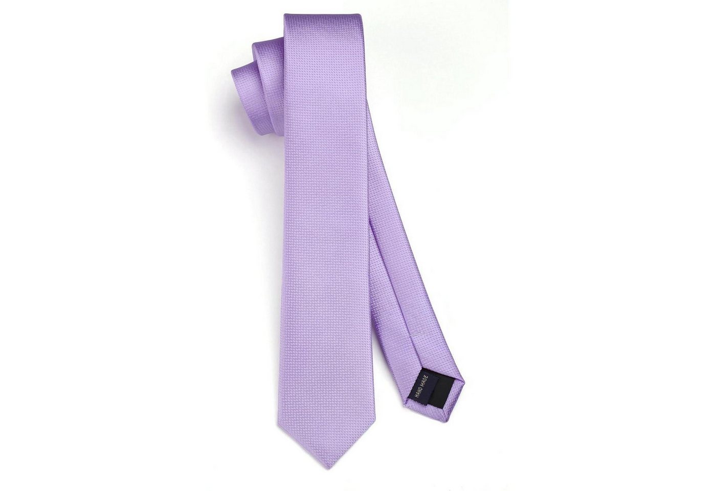 LuxusKollektion Krawatte Krawatte Herren schmal Seidenkrawatte 6cm Helles Lila-01 Einheitsgröße von LuxusKollektion