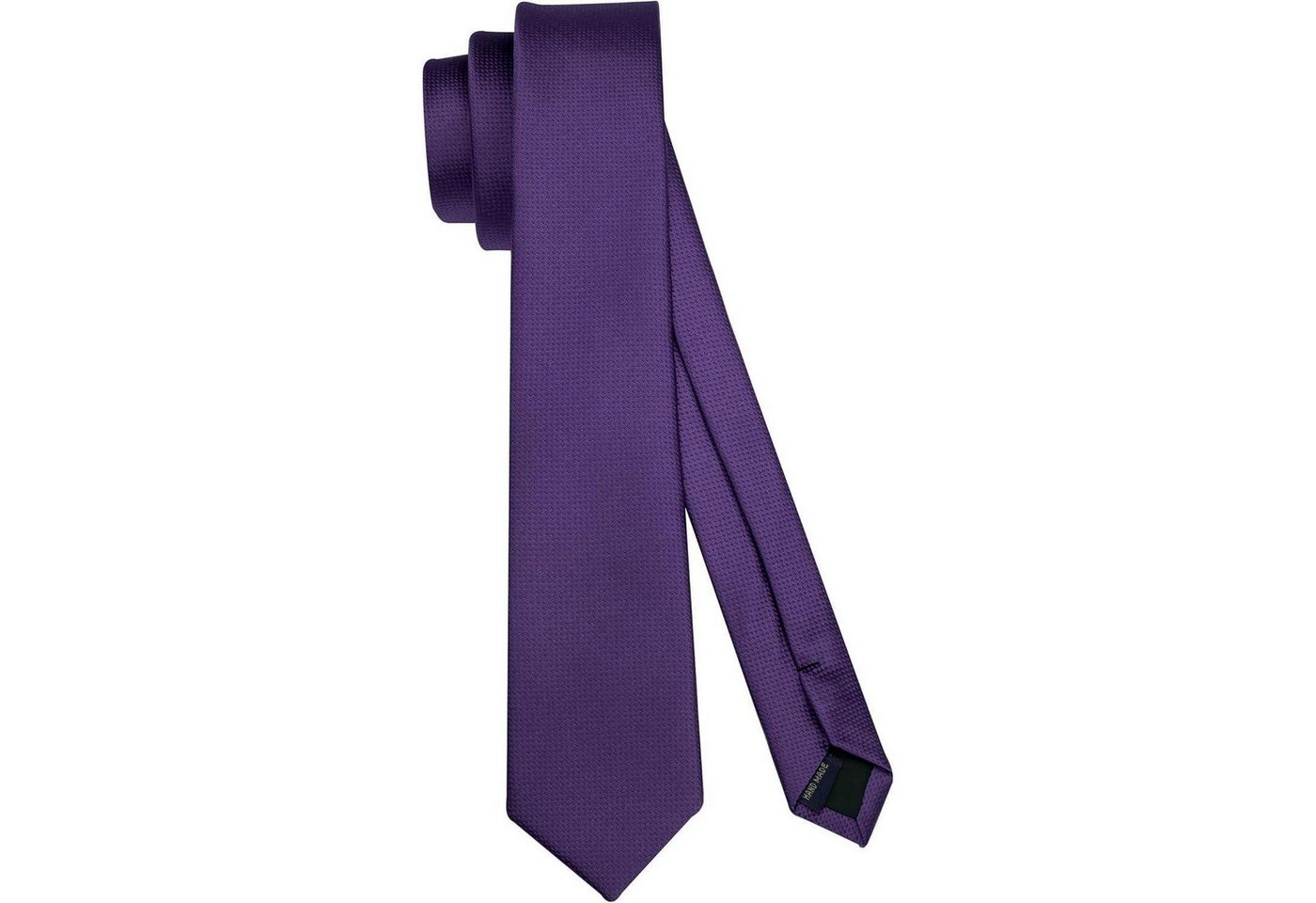 LuxusKollektion Krawatte Krawatte Herren schmale Seidenkrawatte Hochzeit 6cm Lila Einheitsgröße von LuxusKollektion