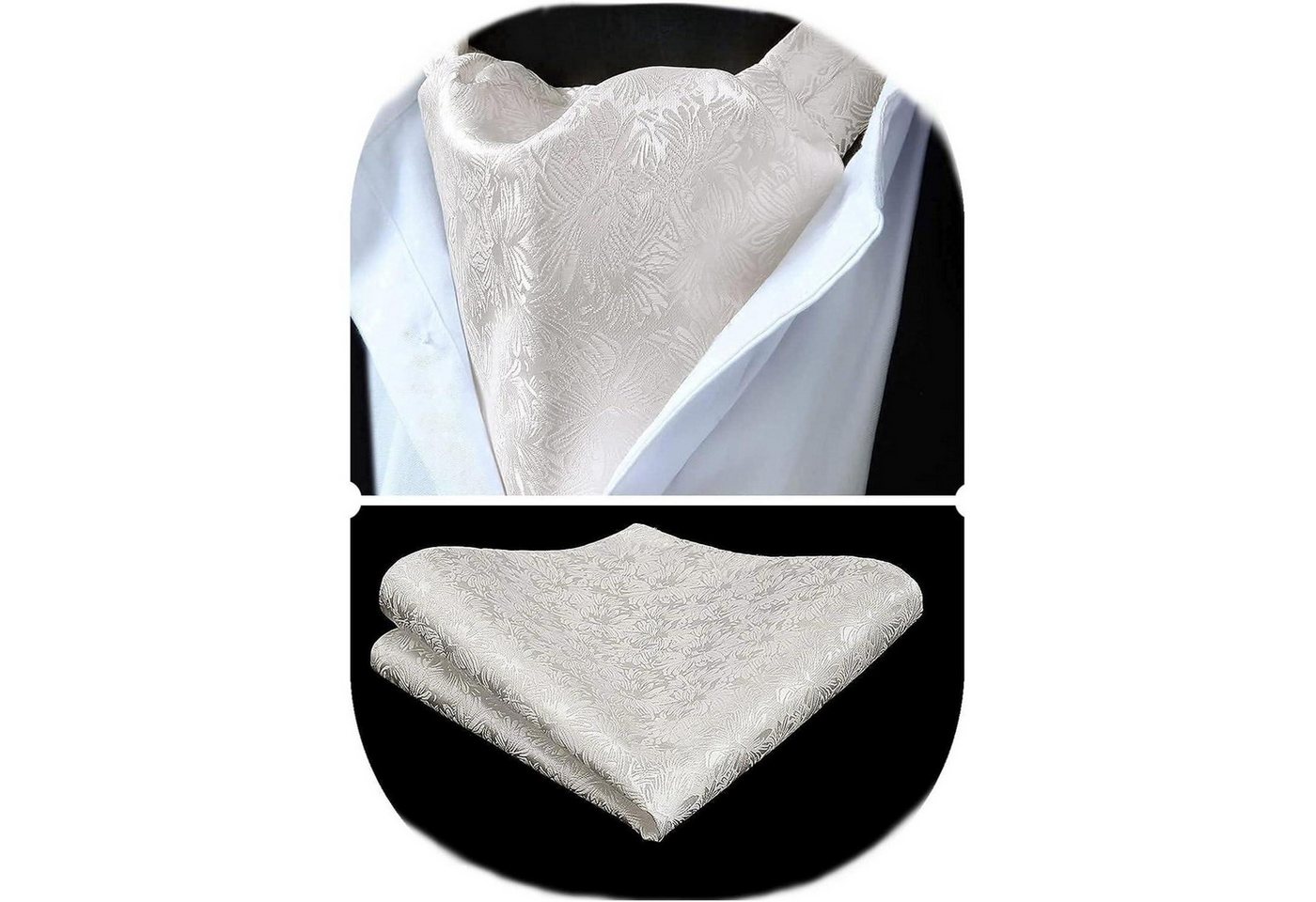 LuxusKollektion Krawatte Krawattenschal Herren Ascot Paisley Champagner - 02 Einheitsgröße LuxusKollektion Krawatte Krawattenschal Herren Ascot Paisley Champagner - 02 Einheitsgröße von LuxusKollektion