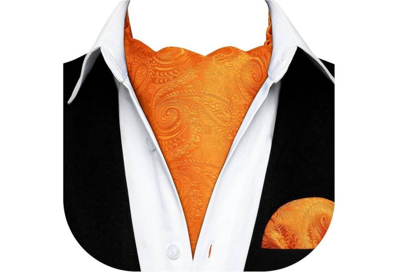 LuxusKollektion Krawatte Krawattenschal Herren Hochzeit Ascot Paisley Orange Einheitsgröße LuxusKollektion Krawatte Krawattenschal Herren Hochzeit Ascot Paisley Orange Einheitsgröße von LuxusKollektion