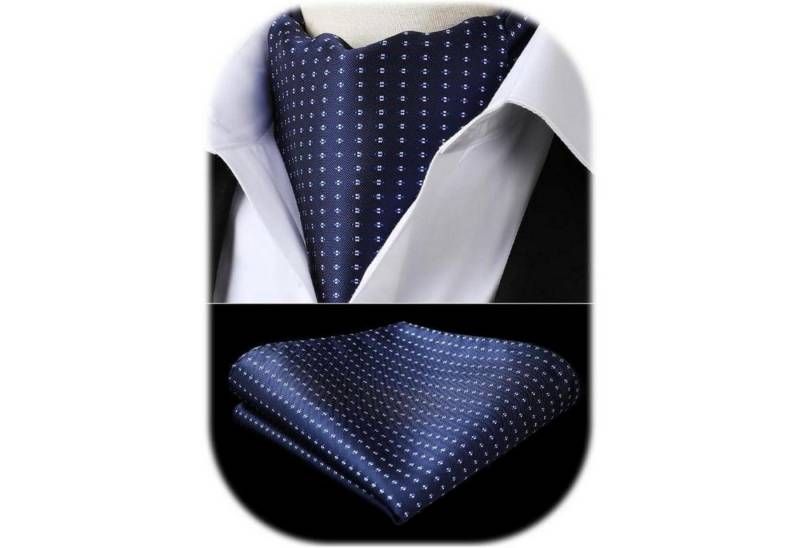 LuxusKollektion Krawatte Krawattenschal Herren Hochzeit Paisley B Dunkelblau Einheitsgröße von LuxusKollektion