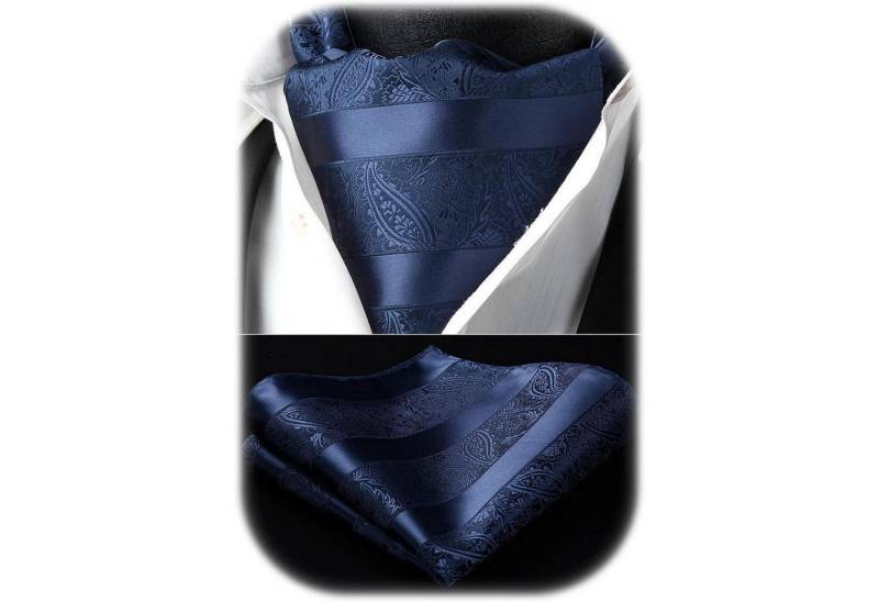 LuxusKollektion Krawatte Krawattenschal Herren Paisley Marineblau 2 Einheitsgröße von LuxusKollektion