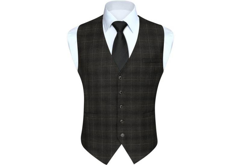LuxusKollektion Krawatte Weste Herren Anzug Baumwolle Plaid Hochzeitsfeier Kleid Braun L LuxusKollektion Krawatte Weste Herren Anzug Baumwolle Plaid Hochzeitsfeier Kleid Braun L von LuxusKollektion