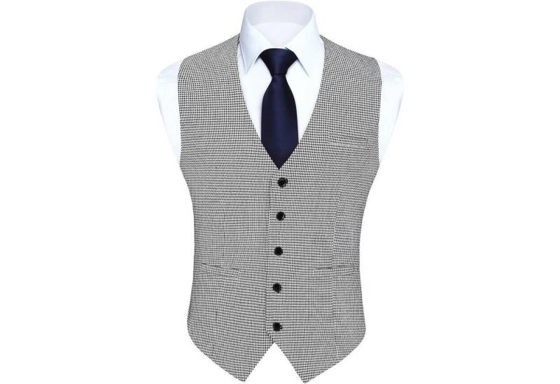 LuxusKollektion Krawatte Weste Herren Anzugweste kariert Hahnentritt Hochzeit L Schwarz Weiss LuxusKollektion Krawatte Weste Herren Anzugweste kariert Hahnentritt Hochzeit L Schwarz Weiss von LuxusKollektion