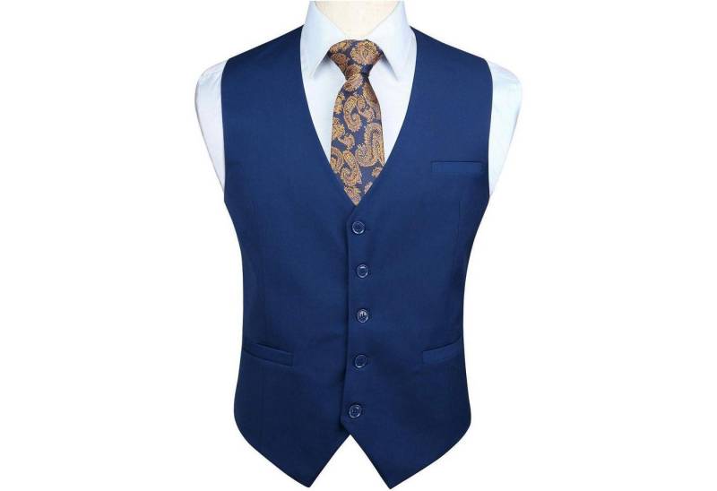 LuxusKollektion Krawatte Weste Herren Baumwolle Hochzeit Party M Marineblau1 LuxusKollektion Krawatte Weste Herren Baumwolle Hochzeit Party M Marineblau1 von LuxusKollektion