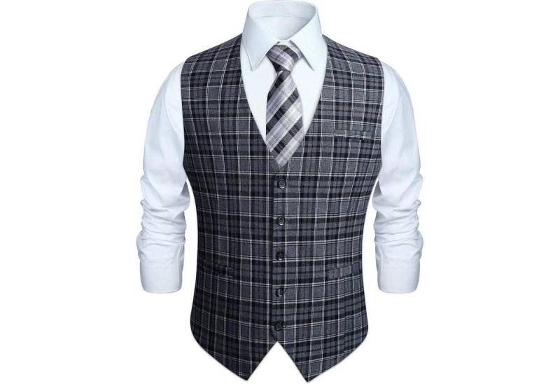 LuxusKollektion Krawatte Weste Herren Baumwolle Plaid Anzug Hochzeitsfeier Schwarz L LuxusKollektion Krawatte Weste Herren Baumwolle Plaid Anzug Hochzeitsfeier Schwarz L von LuxusKollektion