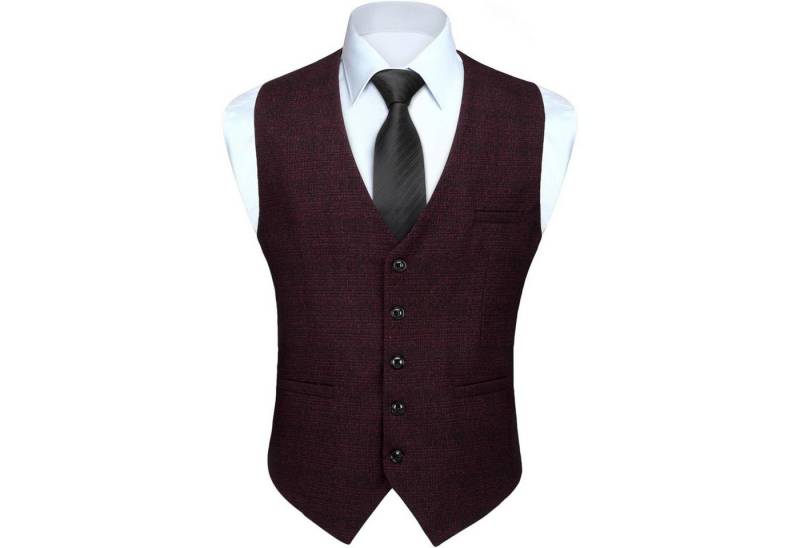 LuxusKollektion Krawatte Weste Herren Hahnentritt Baumwolle Hochzeit 3XL Burgund LuxusKollektion Krawatte Weste Herren Hahnentritt Baumwolle Hochzeit 3XL Burgund von LuxusKollektion