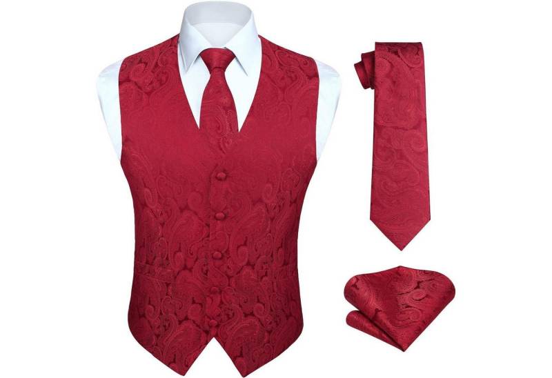 LuxusKollektion Krawatte Weste Herren Hochzeit Krawatte Einstecktuch Jacquard XL Burgund 3 LuxusKollektion Krawatte Weste Herren Hochzeit Krawatte Einstecktuch Jacquard XL Burgund 3 von LuxusKollektion