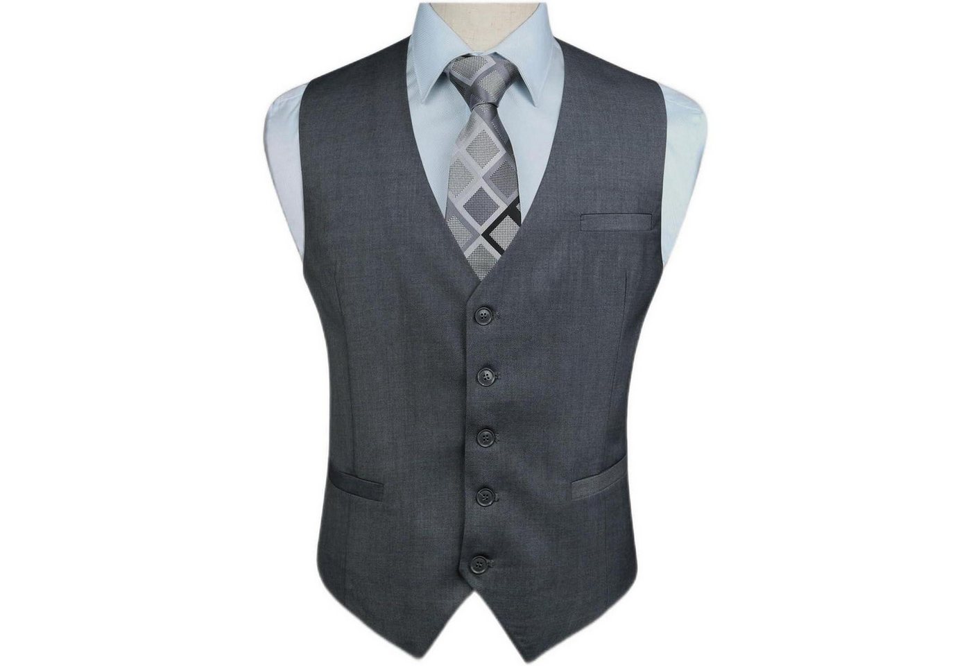 LuxusKollektion Krawatte Weste Herren Hochzeit Party Baumwolle 3XL Grau-1 LuxusKollektion Krawatte Weste Herren Hochzeit Party Baumwolle 3XL Grau-1 von LuxusKollektion
