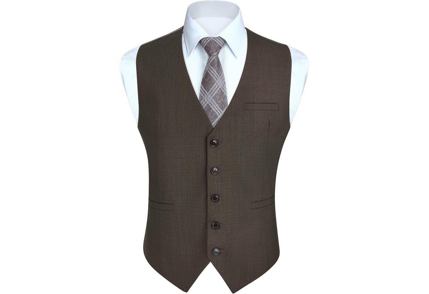 LuxusKollektion Krawatte Weste Herren Hochzeit Party Baumwolle 4XL Weinlese braun LuxusKollektion Krawatte Weste Herren Hochzeit Party Baumwolle 4XL Weinlese braun von LuxusKollektion