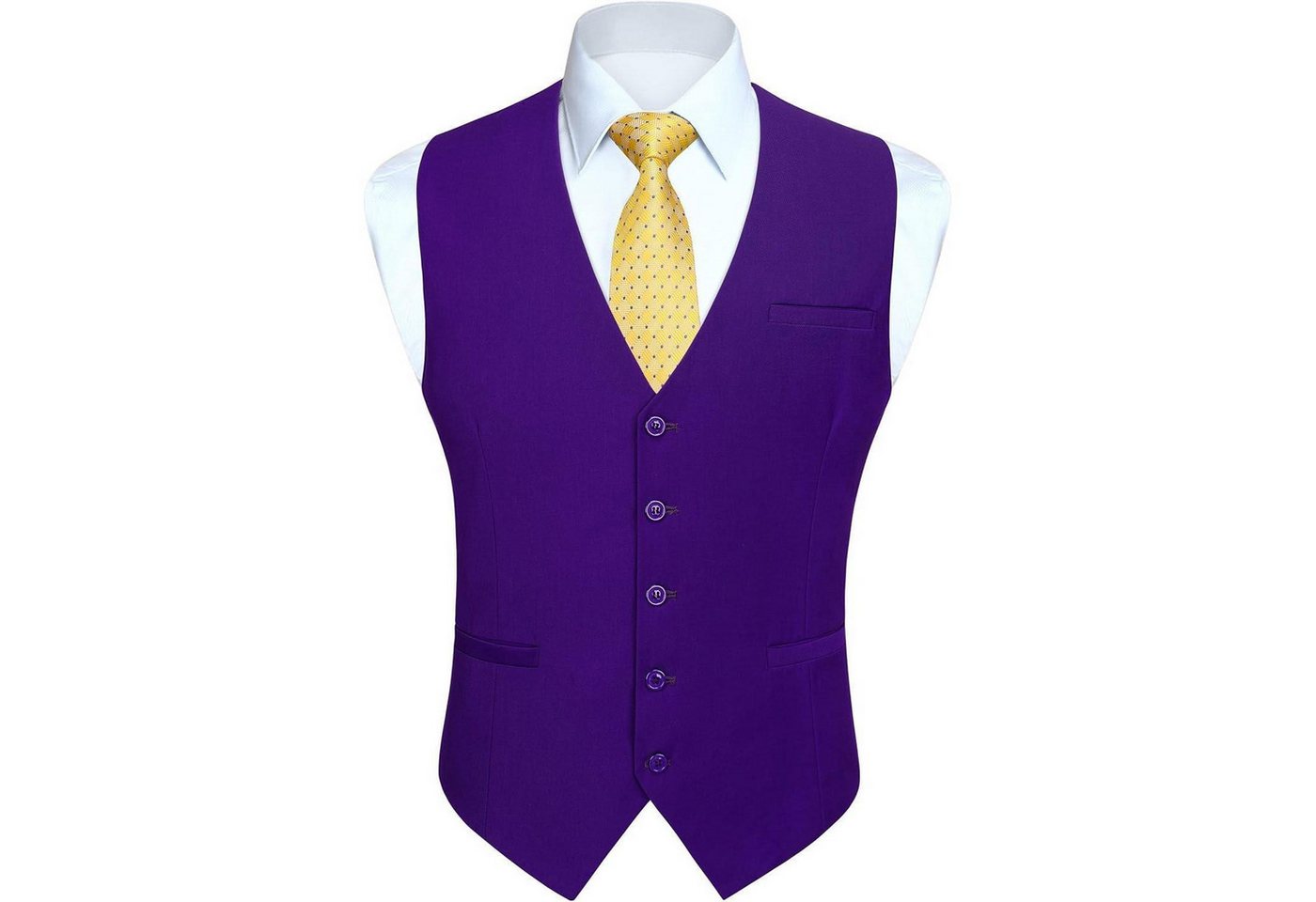 LuxusKollektion Krawatte Weste Herren Hochzeit Party Baumwolle XL Z1 Violett von LuxusKollektion