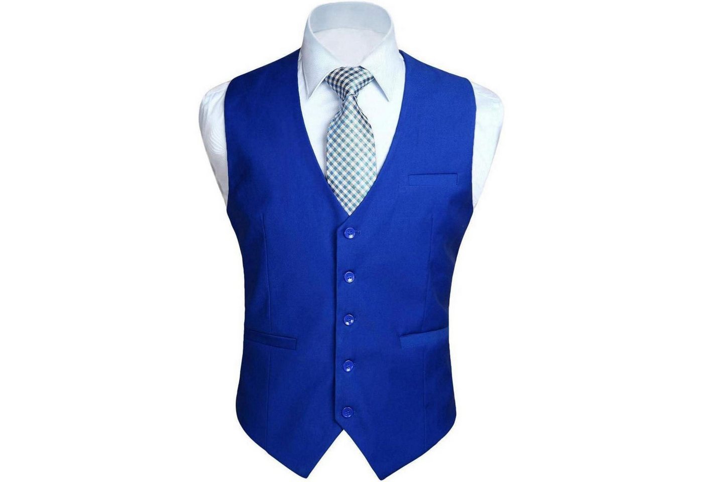 LuxusKollektion Krawatte Weste Herren Hochzeit Party Baumwolle XS Konigsblau von LuxusKollektion