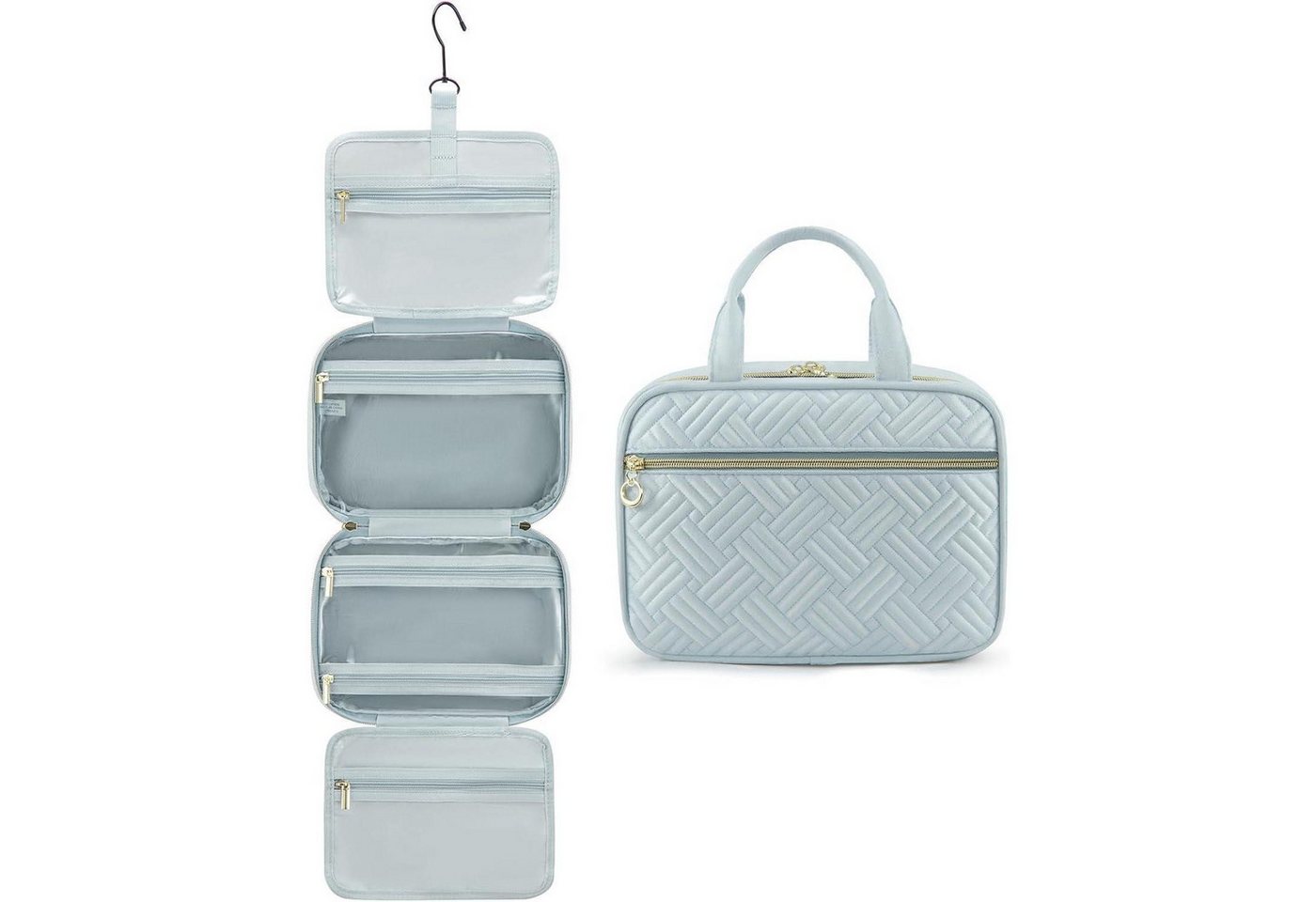 LuxusKollektion Kulturbeutel Kosmetiktasche Damen wasserdicht mit Aufhängung und von LuxusKollektion