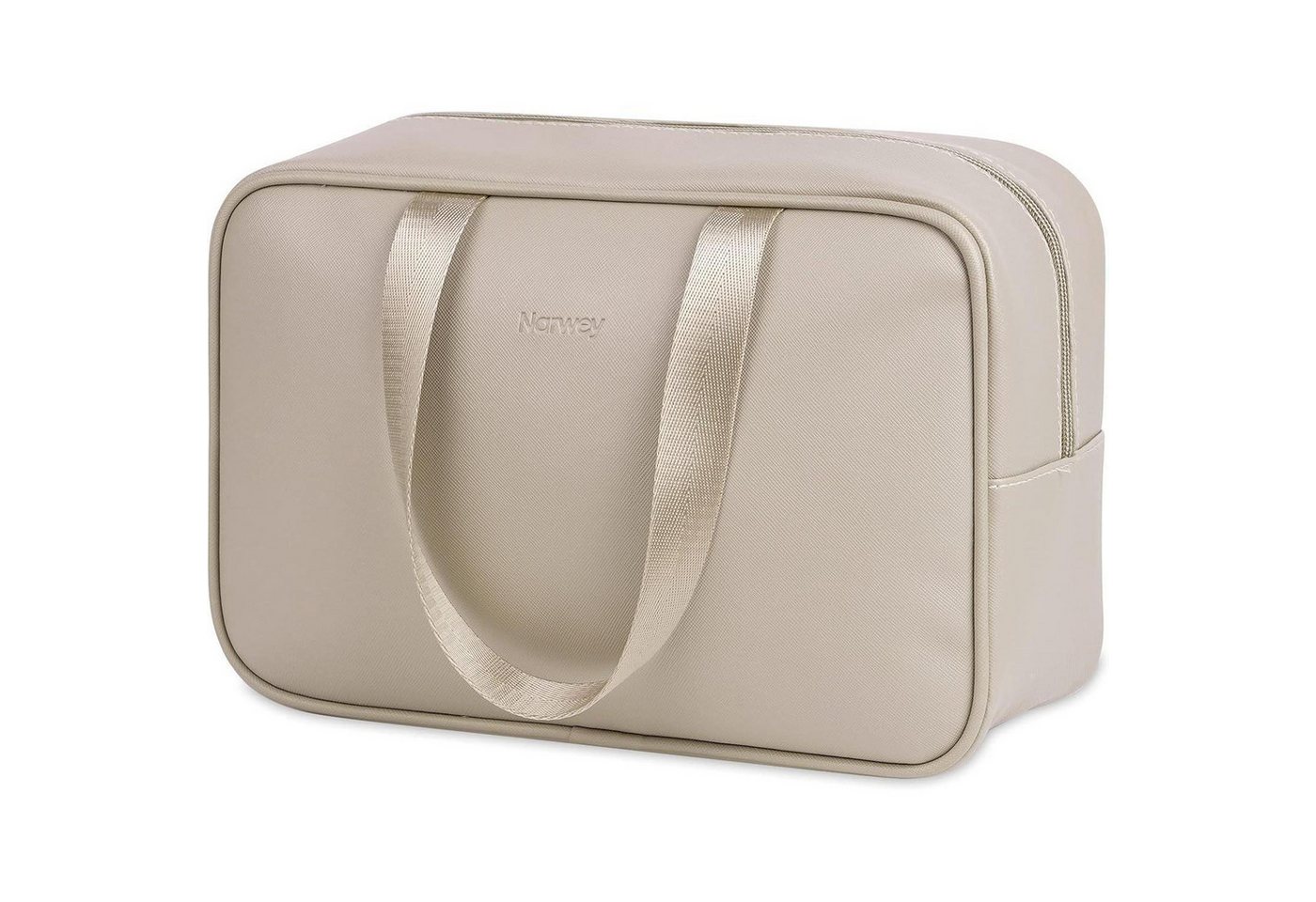 LuxusKollektion Kulturbeutel Kosmetiktasche Reise Makeup Organizer Damen Frauen A-braun von LuxusKollektion