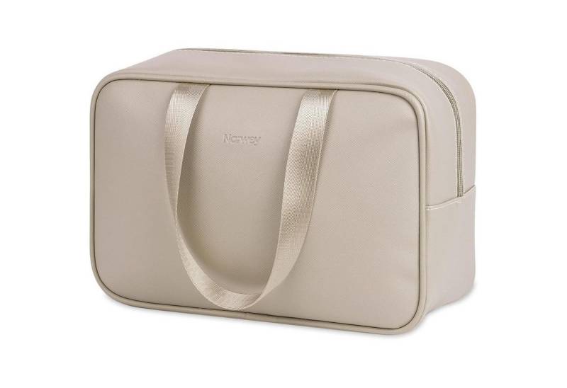 LuxusKollektion Kulturbeutel Kosmetiktasche Reise Makeup Organizer Damen Frauen A-braun von LuxusKollektion