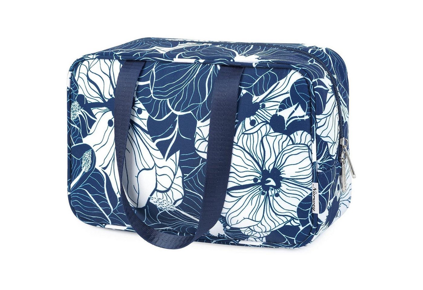 LuxusKollektion Kulturbeutel Kosmetiktasche Reise Makeup Organizer Damen Kulturbeutel Blau von LuxusKollektion