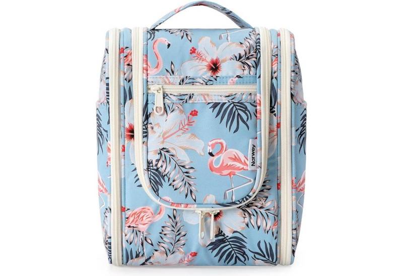 LuxusKollektion Kulturbeutel Kulturbeutel Damen Herren Kinder Aqua Flamingo A-aqua Flamingo S von LuxusKollektion