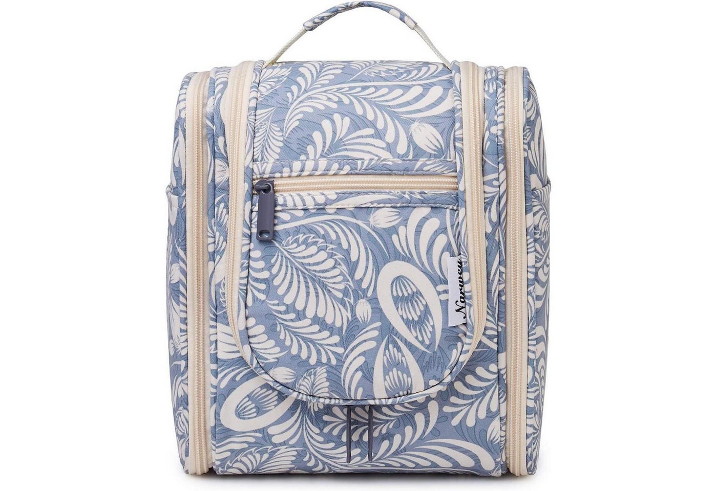 LuxusKollektion Kulturbeutel Kulturbeutel Damen Herren Kinder Kosmetiktasche A-blaues Blatt S von LuxusKollektion