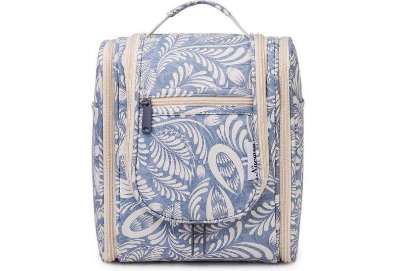 LuxusKollektion Kulturbeutel Kulturbeutel Damen Herren Kinder Kosmetiktasche A-blaues Blatt S von LuxusKollektion