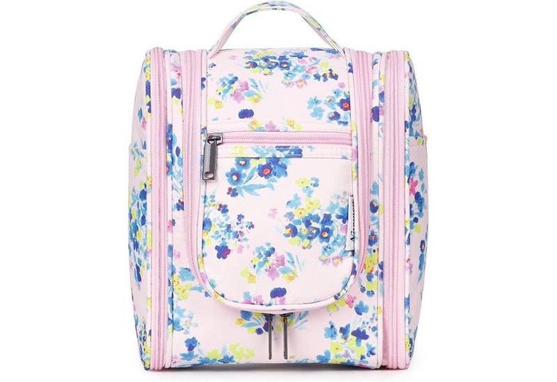 LuxusKollektion Kulturbeutel Kulturbeutel Damen Herren Kinder Kosmetiktasche A-pinke Blume S von LuxusKollektion