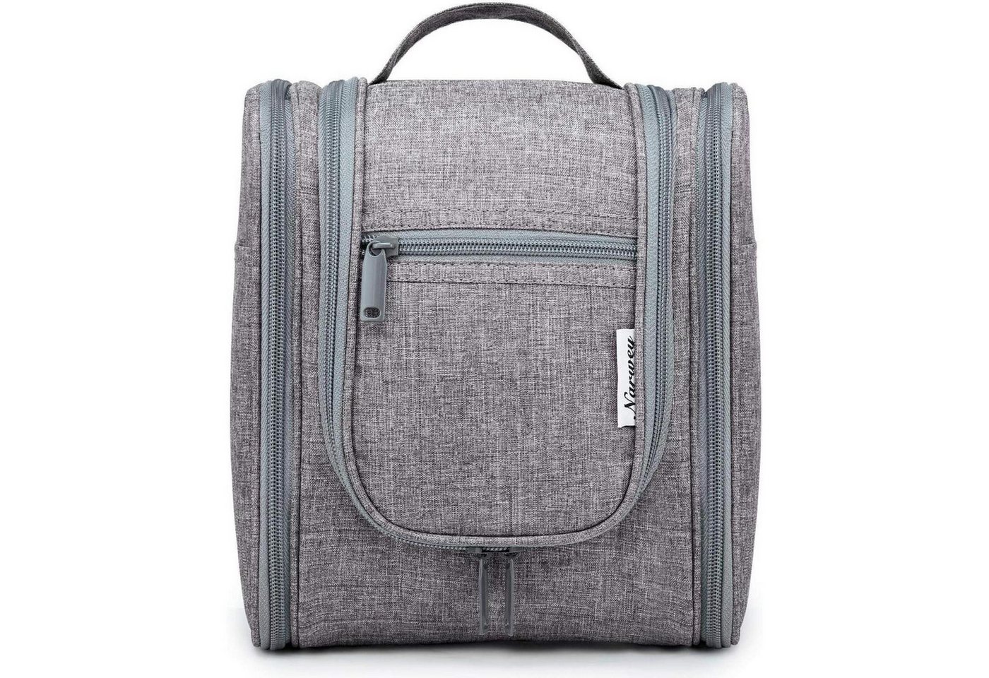 LuxusKollektion Kulturbeutel Kulturbeutel Damen Herren Kinder Kulturtasche Grau Klein B-grau S von LuxusKollektion