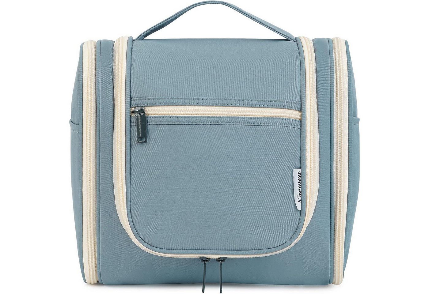 LuxusKollektion Kulturbeutel Kulturbeutel Damen Herren Kosmetiktasche Graublau Y-graublau L von LuxusKollektion