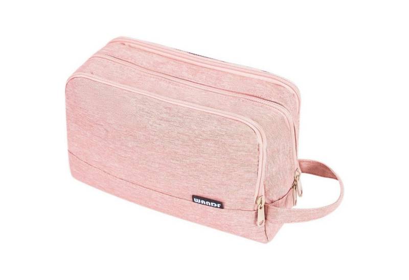 LuxusKollektion Kulturbeutel Kulturbeutel Herren Damen Kosmetiktasche Reise Denim Pure Rosa von LuxusKollektion