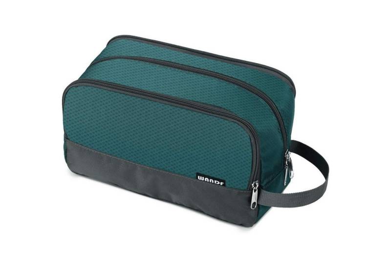 LuxusKollektion Kulturbeutel Kulturbeutel Herren Damen Reise Kosmetiktasche A - Malachit-grün von LuxusKollektion