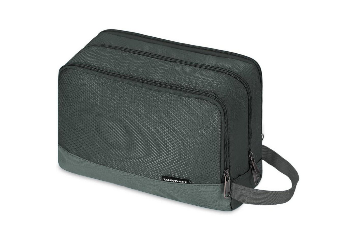 LuxusKollektion Kulturbeutel Kulturbeutel Herren Damen Reise Kosmetiktasche A-pures Grau von LuxusKollektion