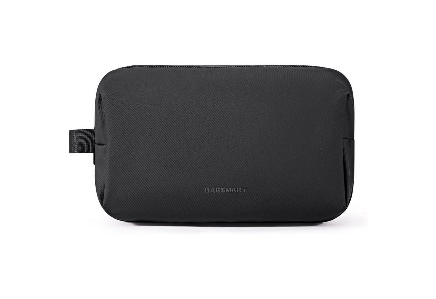 LuxusKollektion Kulturbeutel Kulturbeutel Herren Reise Dopp Kit Basic Schwarz-lederfolie-1 von LuxusKollektion