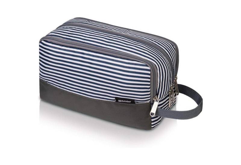 LuxusKollektion Kulturbeutel Kulturbeutel Herren Reise Kosmetiktasche A - Streifen von LuxusKollektion