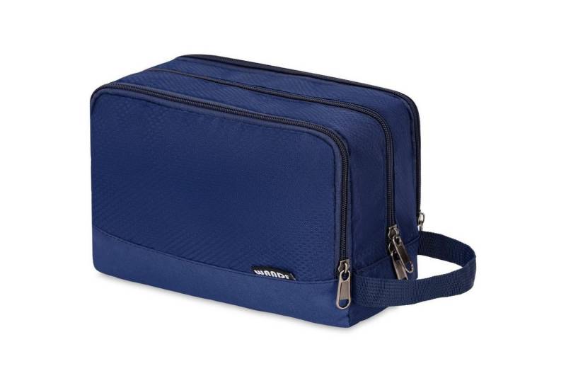 LuxusKollektion Kulturbeutel Kulturbeutel Herren Reise Kosmetiktasche A-pures Königliches Blau von LuxusKollektion