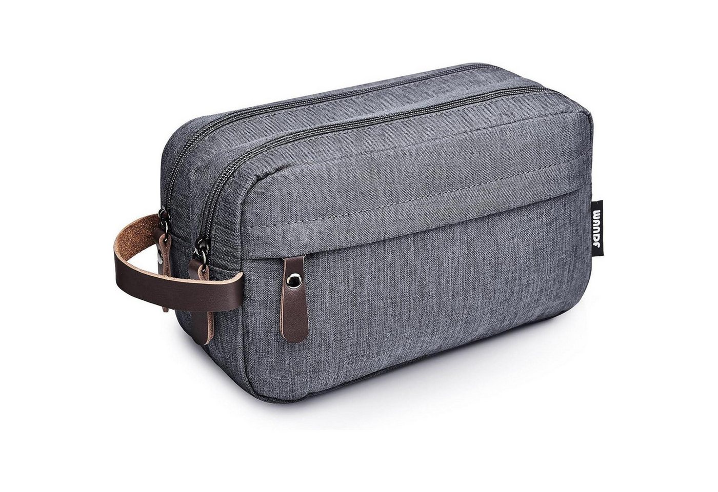 LuxusKollektion Kulturbeutel Kulturbeutel Herren Reise Kosmetiktasche B Denim Grau von LuxusKollektion