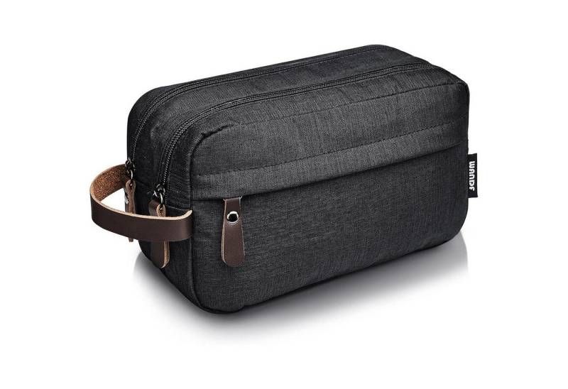 LuxusKollektion Kulturbeutel Kulturbeutel Herren Reise Kosmetiktasche Damen B Schwarz von LuxusKollektion