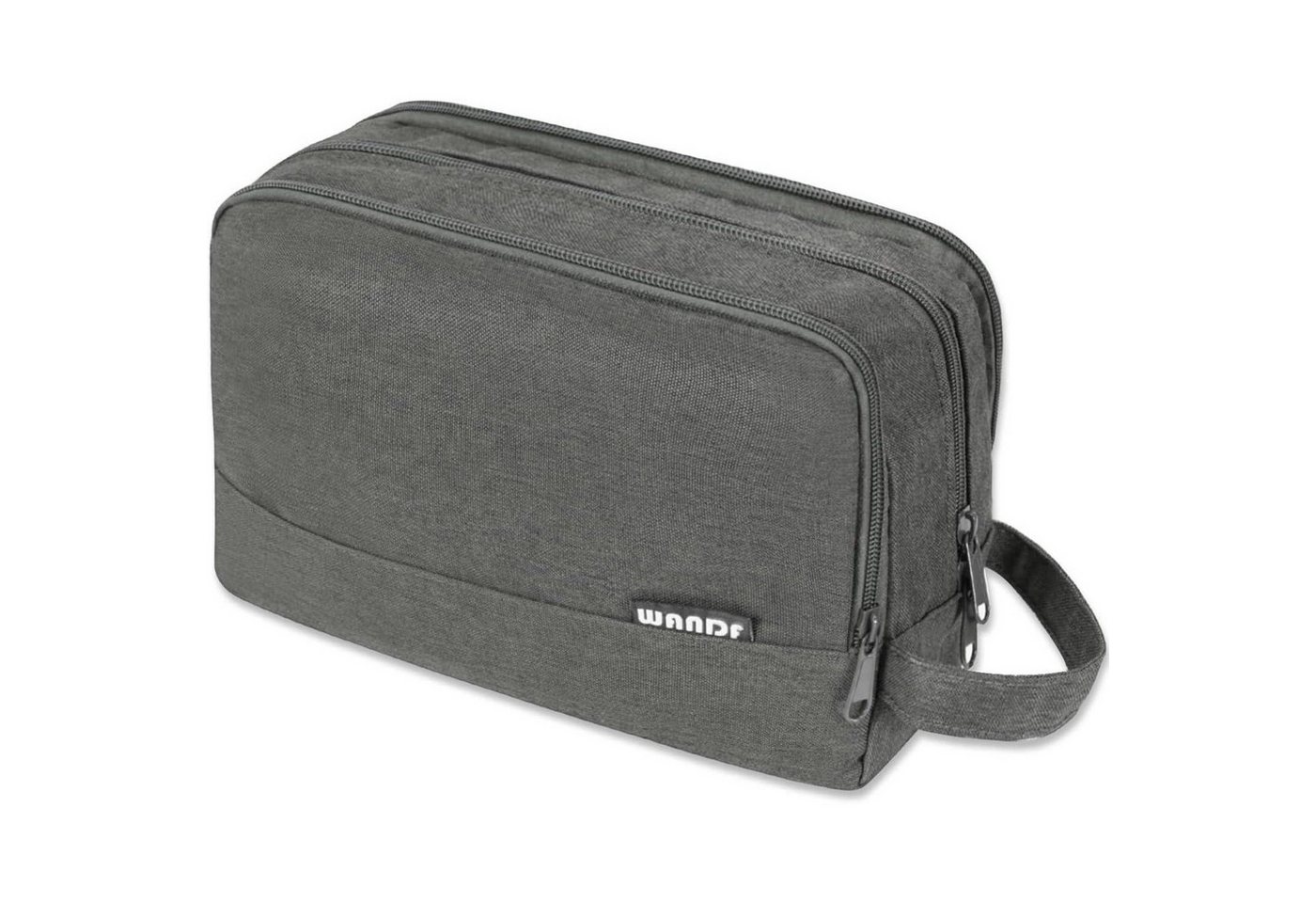 LuxusKollektion Kulturbeutel Kulturbeutel Herren Reise Kosmetiktasche Reisezubehör Denim Pure Grau von LuxusKollektion