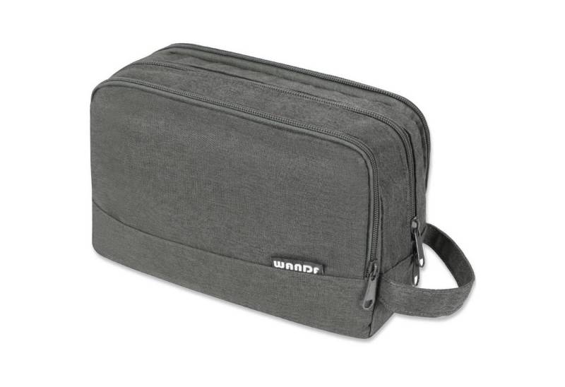 LuxusKollektion Kulturbeutel Kulturbeutel Herren Reise Kosmetiktasche Reisezubehör Denim Pure Grau von LuxusKollektion