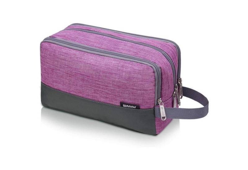 LuxusKollektion Kulturbeutel Kulturbeutel Herren Reise Kosmetiktasche Toilettenorganizer A2 Lila von LuxusKollektion