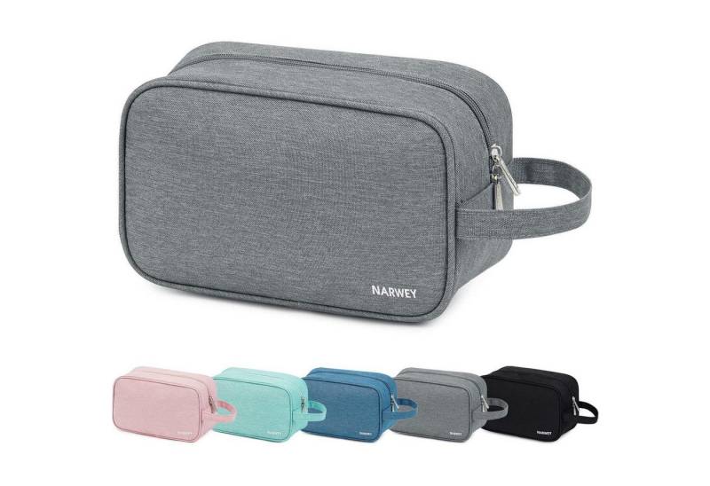 LuxusKollektion Kulturbeutel Kulturbeutel Herren Wasserdicht Mehrfachfächer Kosmetik B-grau von LuxusKollektion