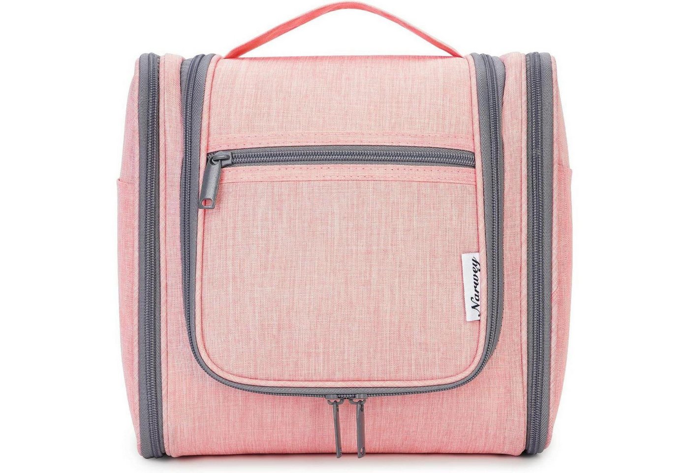 LuxusKollektion Kulturbeutel Kulturbeutel Kosmetiktasche Damen Herren Mädchen Rosa Rose L von LuxusKollektion