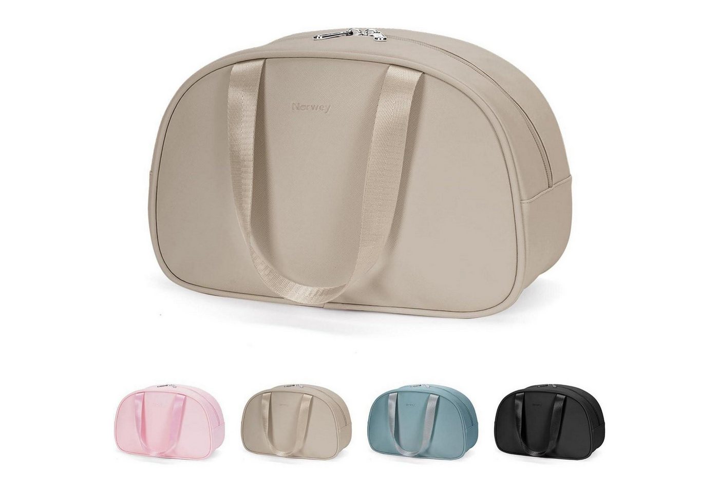 LuxusKollektion Kulturbeutel Kulturbeutel Kosmetiktasche Makeup Organizer Damen Zx-hellbraun von LuxusKollektion