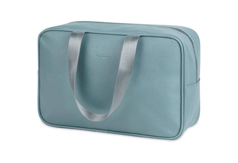 LuxusKollektion Kulturbeutel Kulturbeutel Kosmetiktasche Reise Makeup Organizer Damen A-graublau von LuxusKollektion