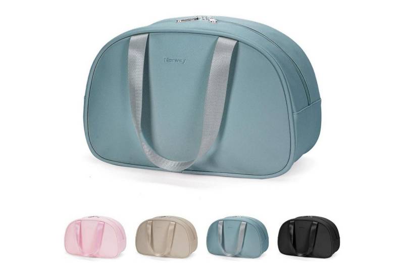 LuxusKollektion Kulturbeutel Kulturbeutel Kosmetiktasche Reise Makeup Organizer Damen Zx-graublau von LuxusKollektion