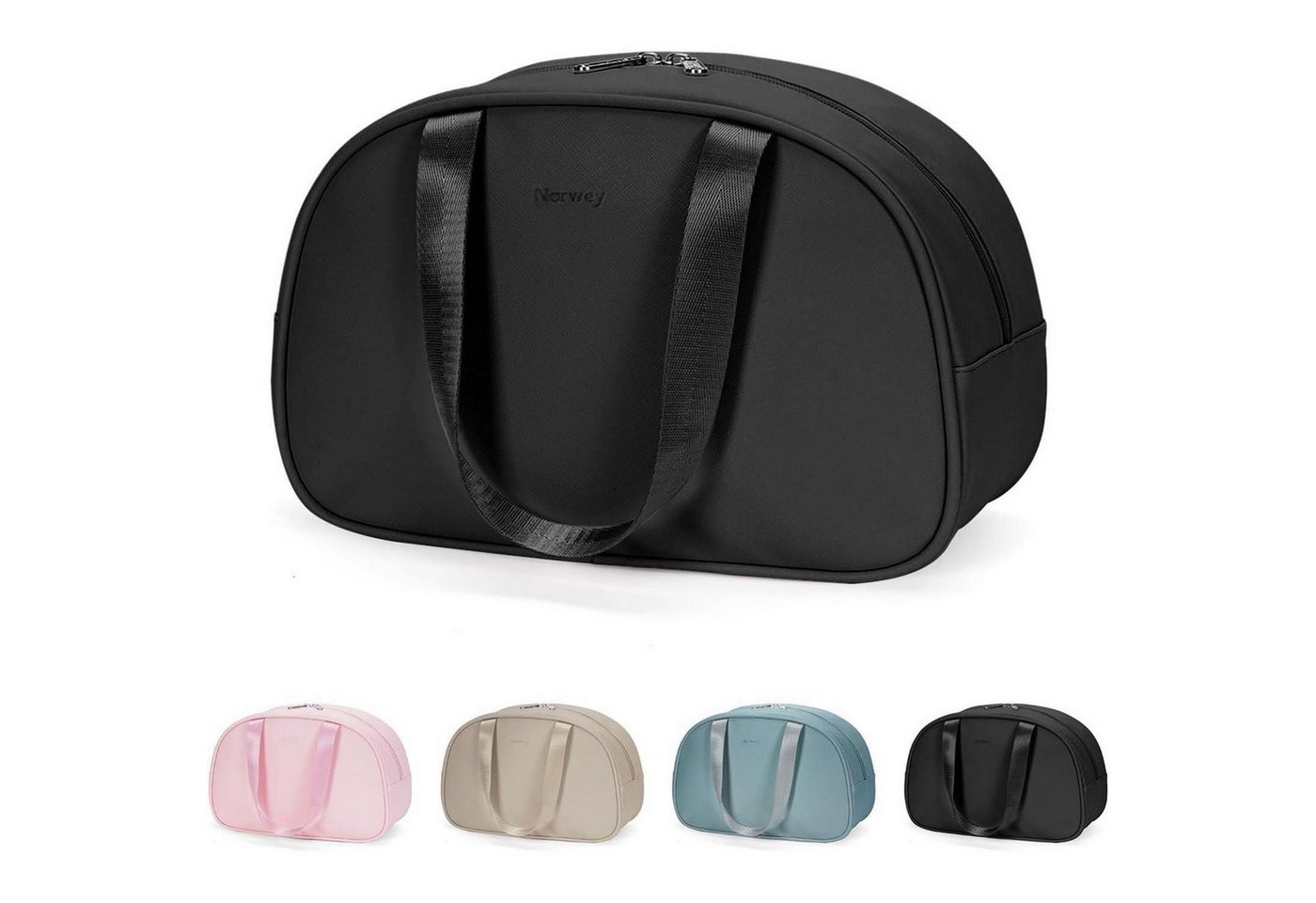 LuxusKollektion Kulturbeutel Kulturbeutel Kosmetiktasche Reise Makeup Organizer Damen Zx-schwarz von LuxusKollektion