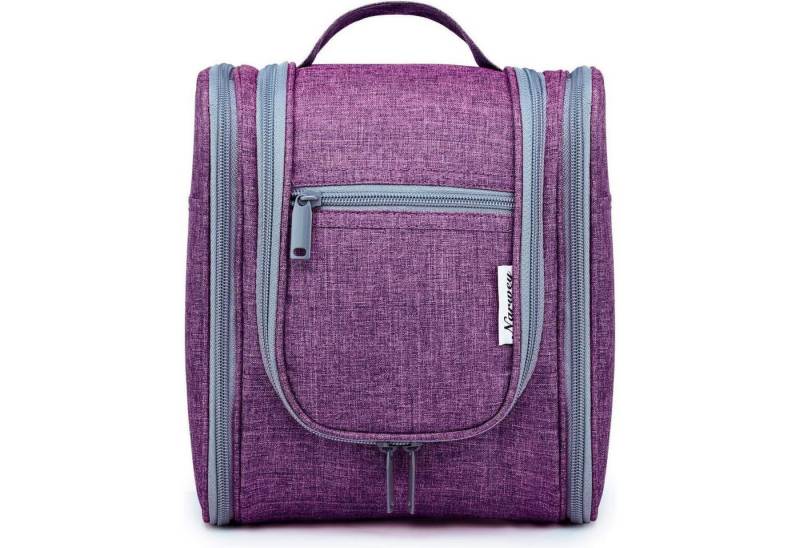 LuxusKollektion Kulturbeutel Kulturbeutel Kulturtasche Kosmetiktasche Damen Herren Kinder Violett S von LuxusKollektion
