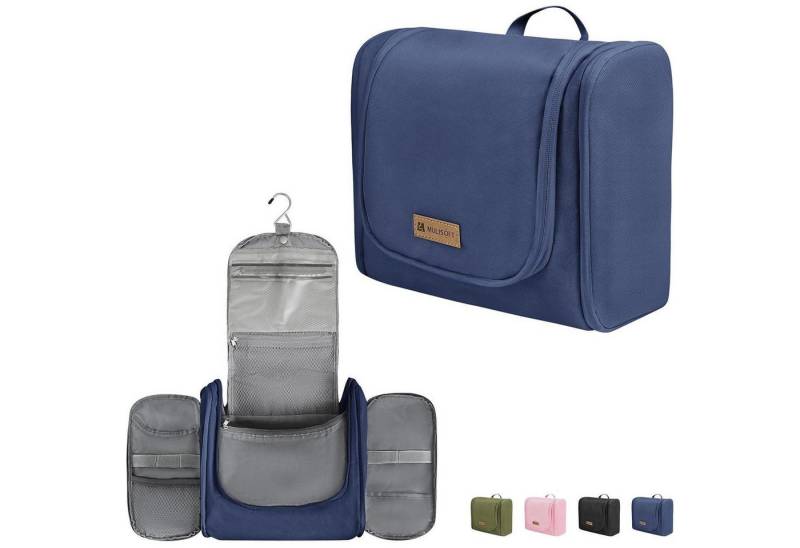 LuxusKollektion Kulturbeutel Kulturbeutel Makeup Wasserabweisend Haken Damen Herren Blau von LuxusKollektion