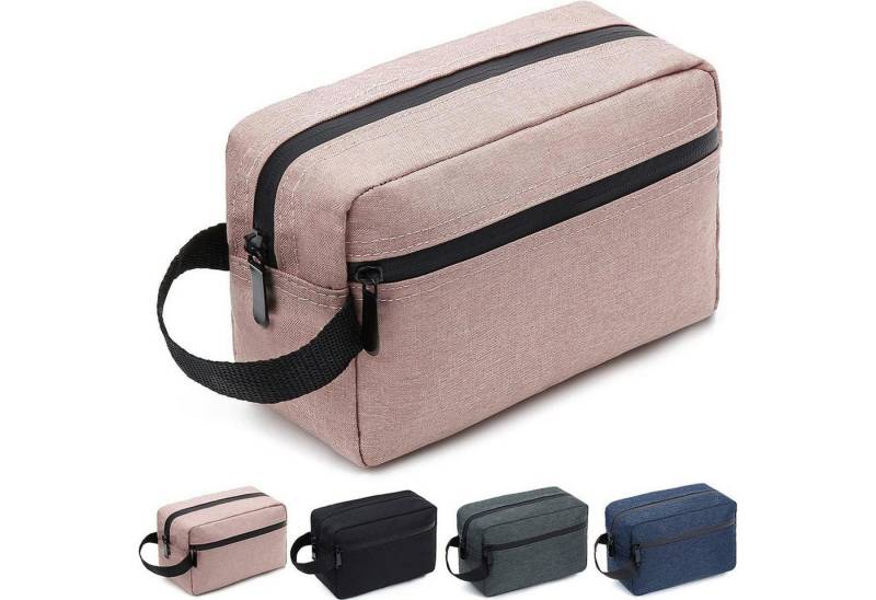 LuxusKollektion Kulturbeutel Kulturbeutel Reise Herren Damen Rasiertasche Zubehör Griff Rosa von LuxusKollektion