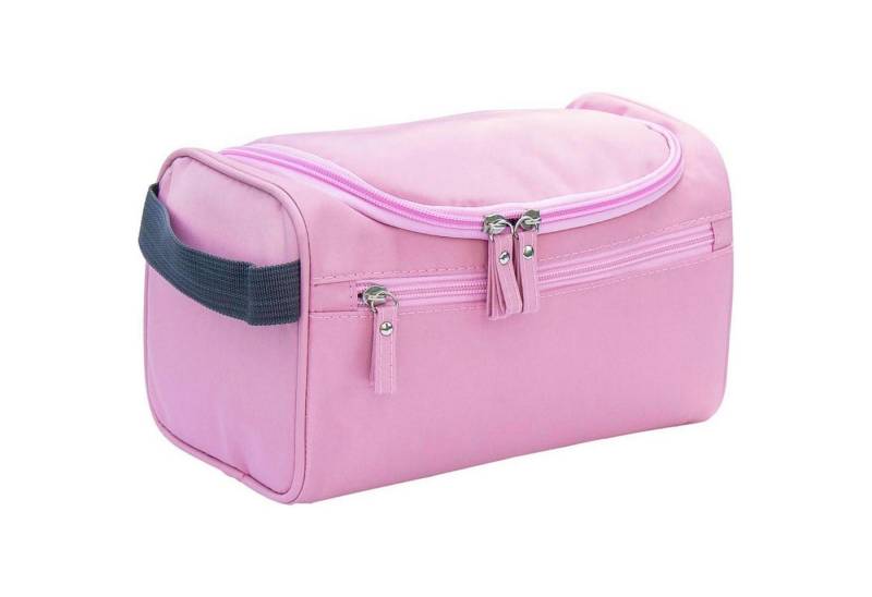 LuxusKollektion Kulturbeutel Kulturbeutel Reise Kosmetiktasche Herren Damen Aufhänger Pink von LuxusKollektion