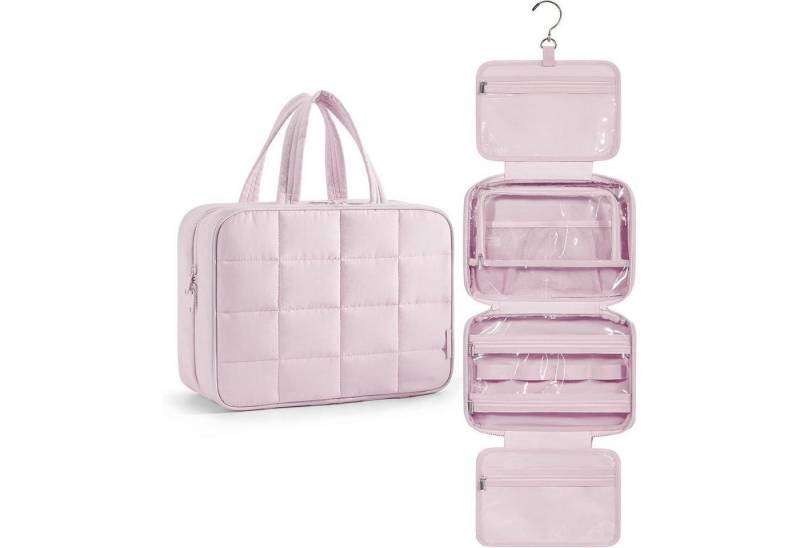 LuxusKollektion Kulturbeutel Kulturbeutel zum Aufhängen Damen Groß Organizer Rosa von LuxusKollektion